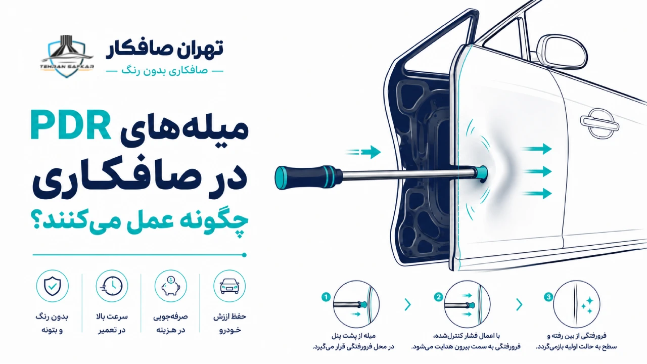 میله های PDR در صافکاری چگونه عمل می‌کنند؟